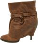 Givenchy Pre-owned Leather boots Brown Dames - Thumbnail 1