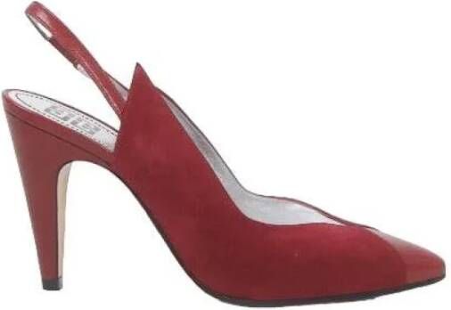 Givenchy Pre-owned Leather heels Red Dames