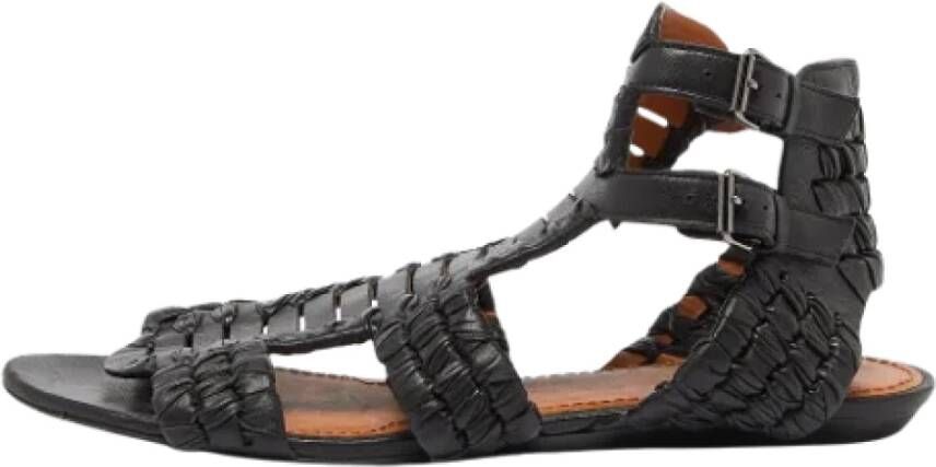 Givenchy Pre-owned Leather sandals Black Dames