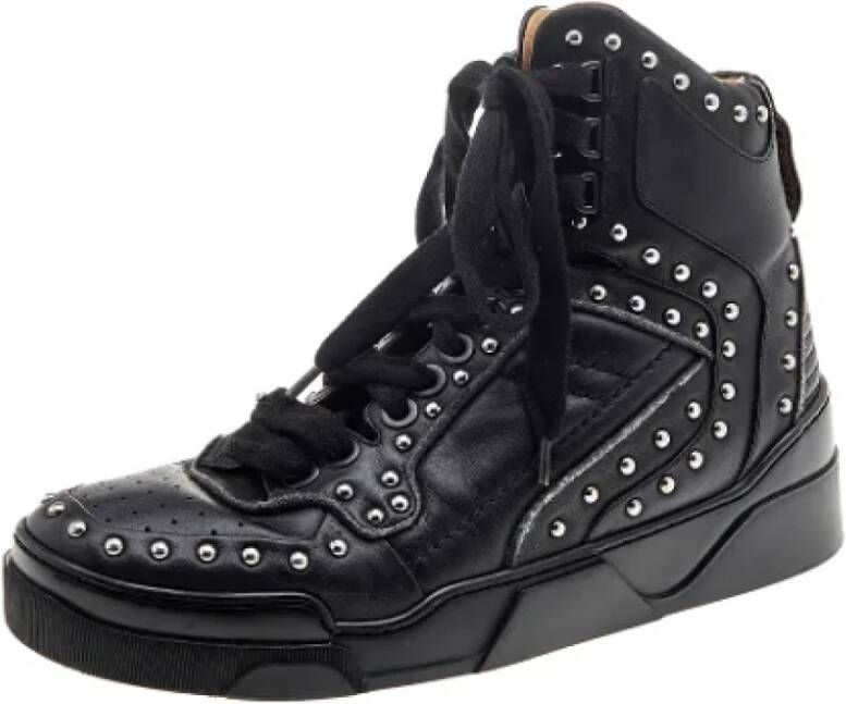 Givenchy Pre-owned Leather sneakers Black Dames