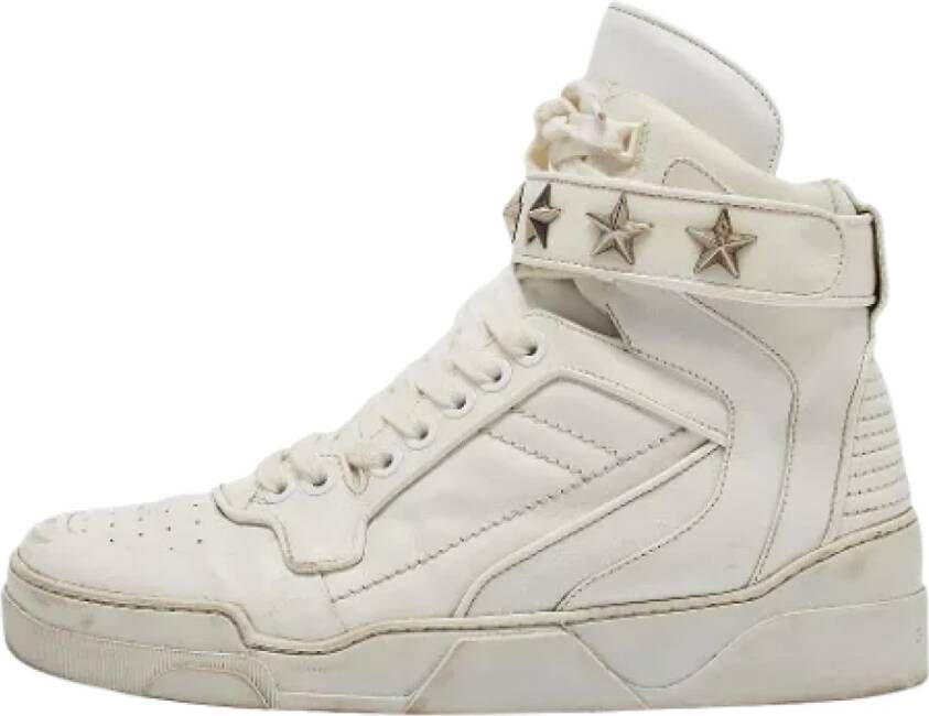 Givenchy Pre-owned Leather sneakers White Heren