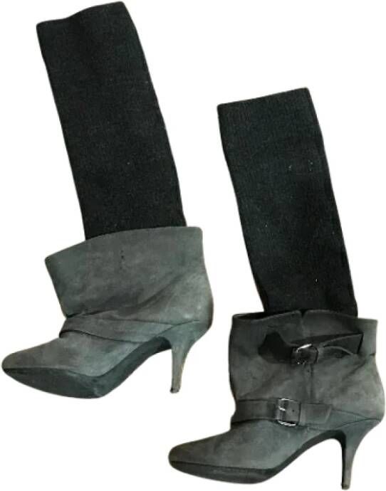 Givenchy Pre-owned Suede boots Gray Dames