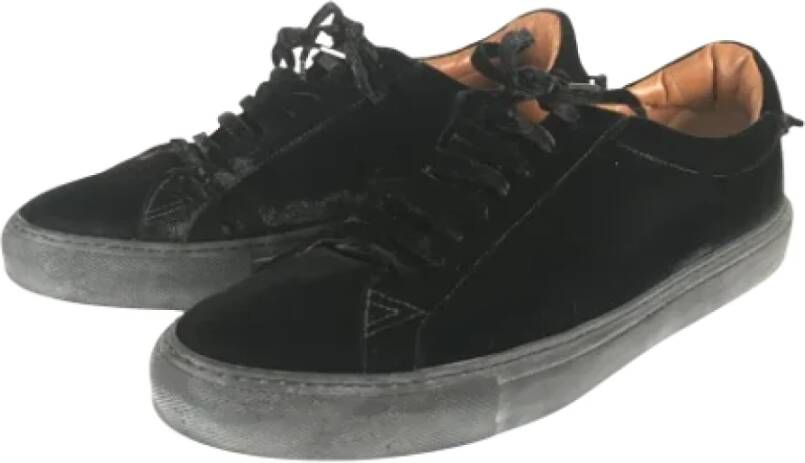 Givenchy Pre-owned Velvet sneakers Black Dames