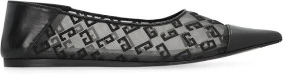 Givenchy Puntige Ballet Flats met Logo Details Black Dames