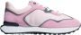 Givenchy Roze Suède Sneakers met Stoffen Details Pink - Thumbnail 1