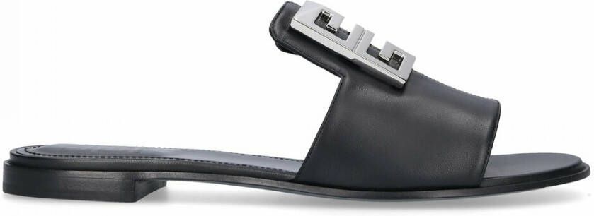 Givenchy Sandalen 4G Lammleder Zwart Dames