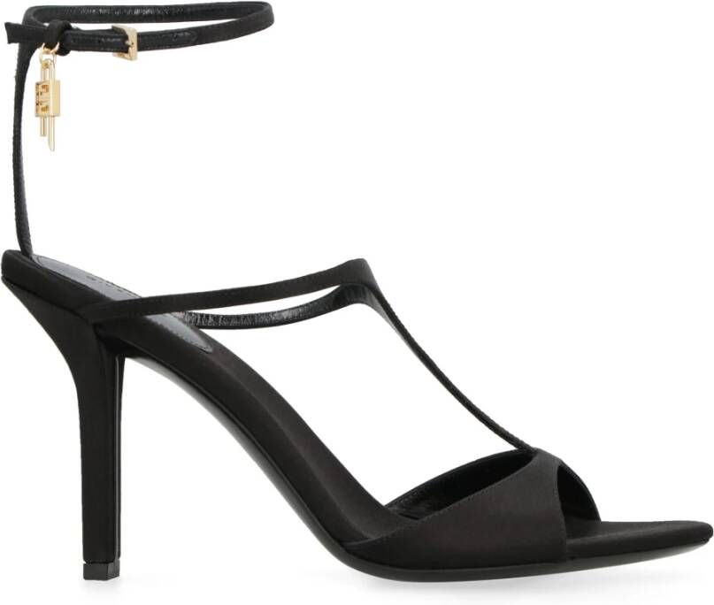 Givenchy Satijnen sandalen met verstelbare enkelband Black Dames