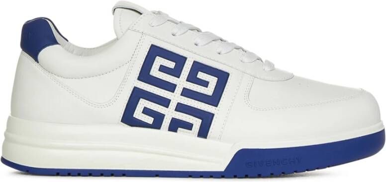 Givenchy Veterschoenen Ronde Neus Sneakers Embleem 4G White Heren