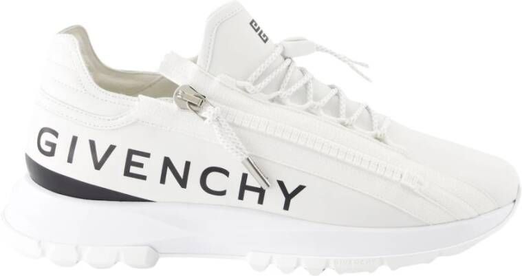 Givenchy Witte Sneakers met 4G Rits en Bicolored Details White Heren