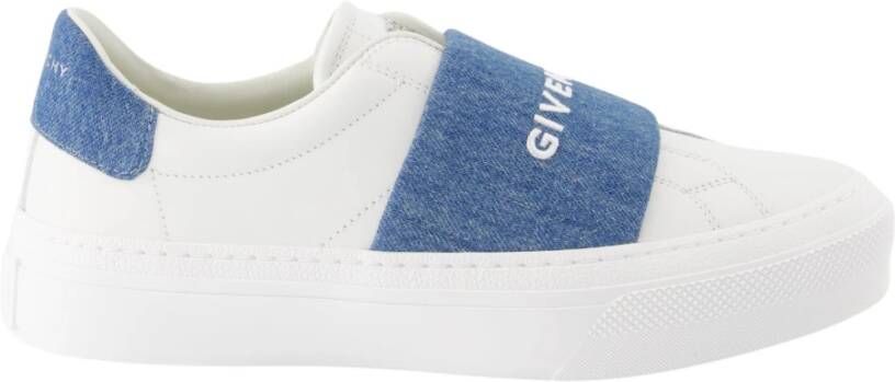 Givenchy Sportieve Elastische Basket Sneakers Blue Dames