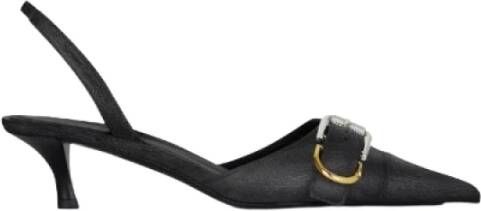 Givenchy Voyou Leren Slingback Hakken Black Dames