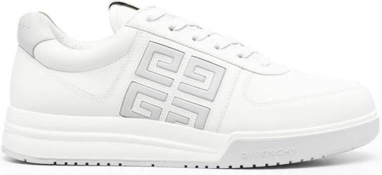 Givenchy Witte 4G Lage Sneakers White Heren