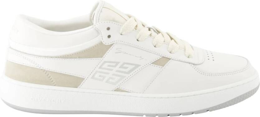 Givenchy Suède Sneakers met Geborduurd Logo White Heren