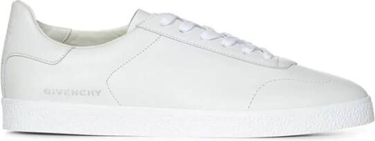 Givenchy Witte Leren Lage Sneakers White Dames