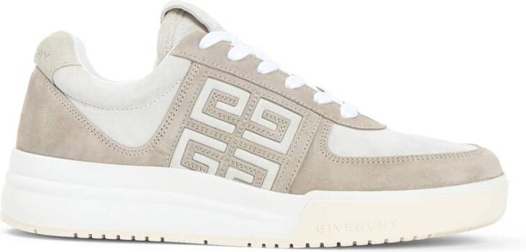 Givenchy Witte Leren Sneakers Elegant Comfort Beige Dames