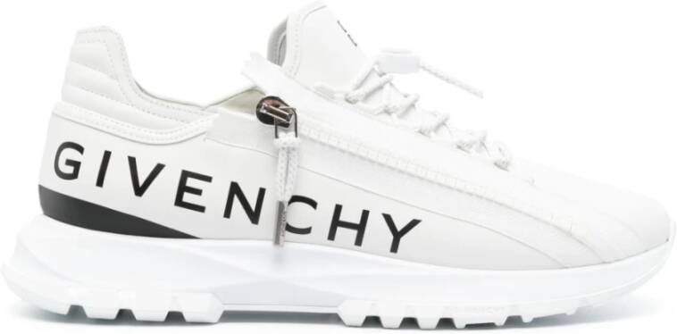 Givenchy Witte Sneakers met 4G Rits en Bicolored Details White Heren