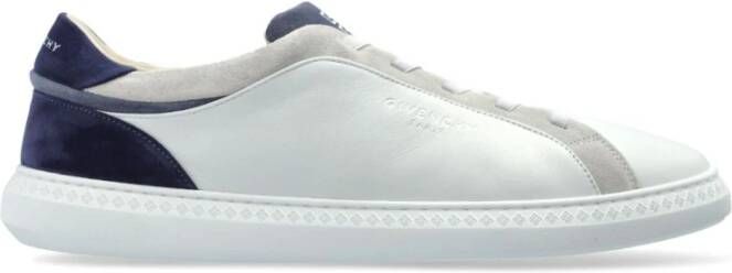 Givenchy Witte Sneakers met Blauwe Accenten White Heren