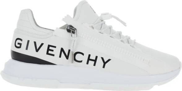 Givenchy Witte Sneakers met 4G Rits en Bicolored Details White Heren