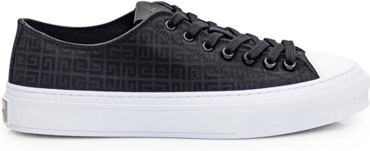 Givenchy Zwarte 4G Logo Sneakers voor Mannen Black Heren