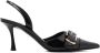 Givenchy Zwarte Leren Slingback Sandalen Black Dames - Thumbnail 4