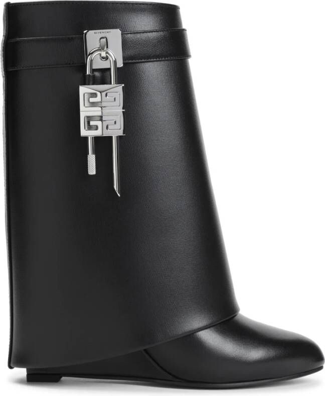 Givenchy Zwarte Enkellaarsjes met 9cm Hak Black Dames