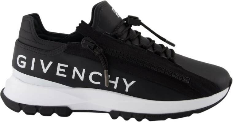 Givenchy Zwarte Sneakers met 4G Rits en Technische Veters Black Heren