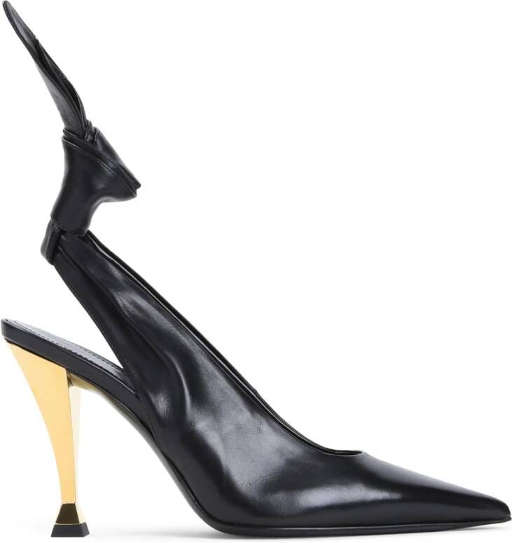 Givenchy Zwarte Leren Pumps Elegante Hakken Black Dames