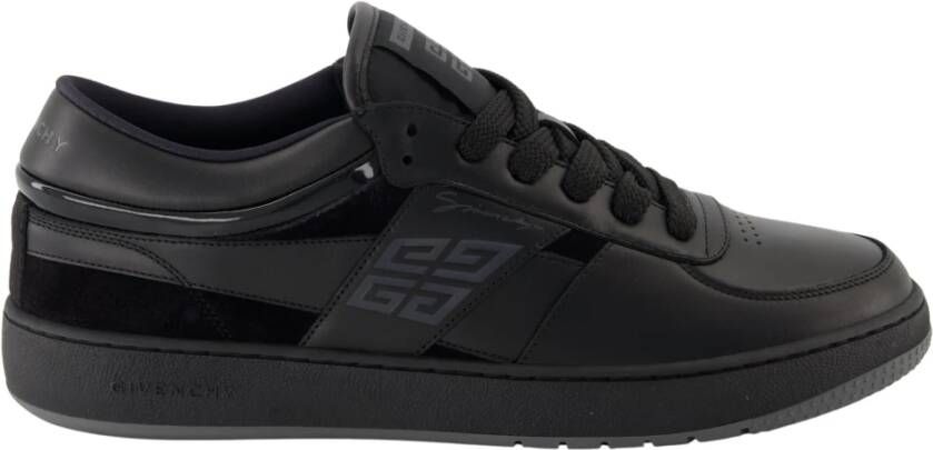 Givenchy Zwarte Leren Sneakers Lente-Zomer 2025 Black Heren