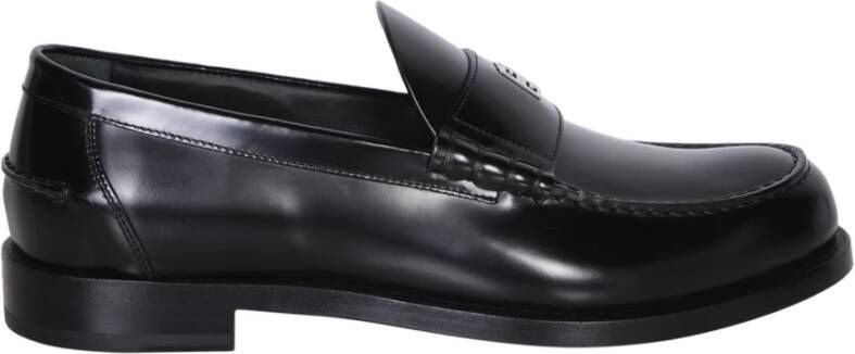 Givenchy Zwarte Loafer Schoenen met Metalen Logo Black Heren