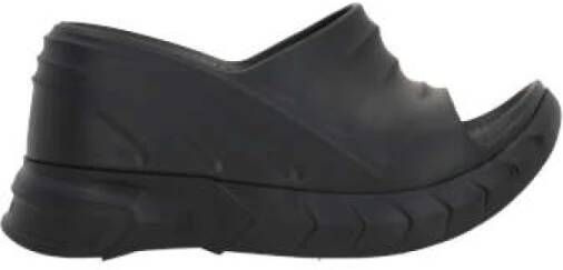 Givenchy Zwarte Slippers met Sleehak Black Dames