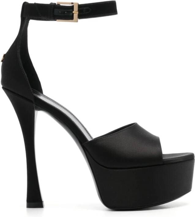 Givenchy Zwarte Stiletto Hak Enkelband Black Dames