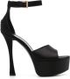 Givenchy Zwarte Stiletto Hak Enkelband Black Dames - Thumbnail 1