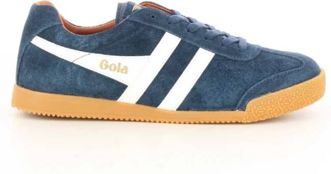 Gola Blauwe Suède Harrier Schoenen Blue Heren