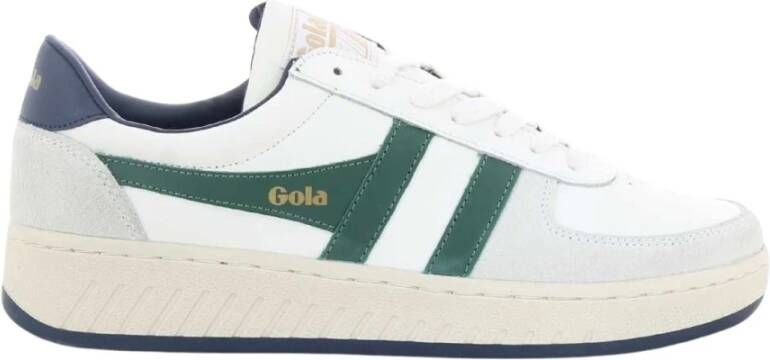 Gola Groene Grandslam Classic Sneakers White Heren