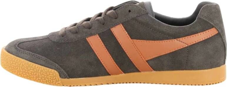 Gola Oranje Suede Harrier Schoenen Brown Heren