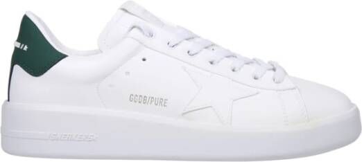 Golden Goose 10502 Wit Groen Pure Bio Based Upper en Star Matt Leren Hak Sneakers White Heren