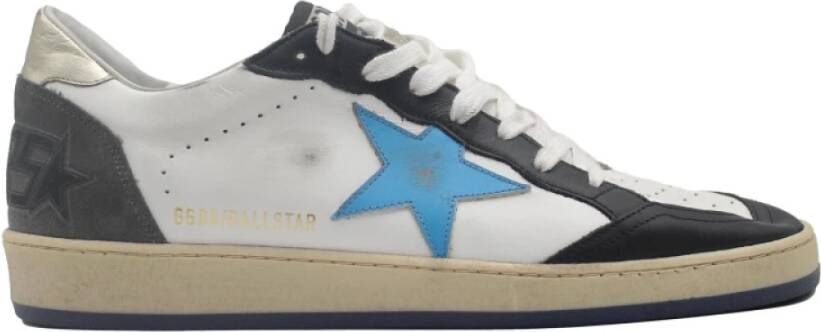 Golden Goose Ballstar White Blue Black Sneakers Multicolor Dames