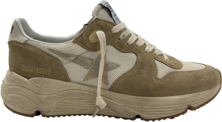 Golden Goose Beige hardloopschoenen met sterrenpatch Beige Heren