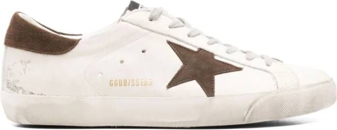 Golden Goose Beige Kalfsleren Enkellaarzen White Heren