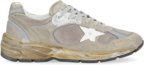 Golden Goose Beige Leren en Technische Stoffen Sneakers Beige Heren