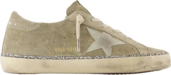 Golden Goose Beige Leren Sneakers Super Star Beige Dames