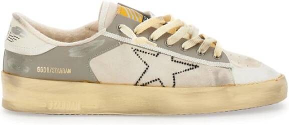 Golden Goose Beige Sneakers met Geborduurde Ster Beige Heren