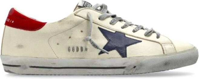 Golden Goose Beige Sneakers met Merkdetails White Heren