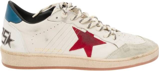 Golden Goose Verweerde Leren Ball Star Sneakers Multicolor Heren