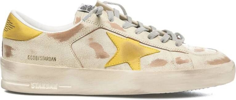 Golden Goose Beige Sneakers 'Stardan' voor Mannen Beige Heren