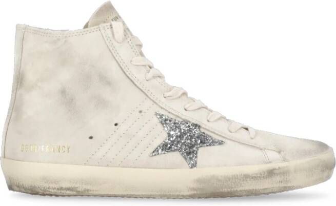 Golden Goose Beige Suede High Top Sneakers Beige Dames