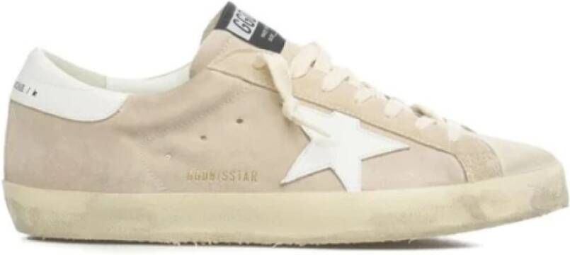 Golden Goose Beige Suede Super-Star Sneakers Beige Heren