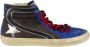 Golden Goose Blauw en Zwart Leren Sneakers Multicolor Dames - Thumbnail 1