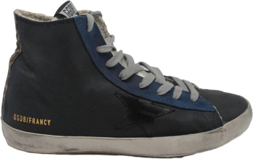 Golden Goose Blauw Grijs Francy Sneakers Gray Dames