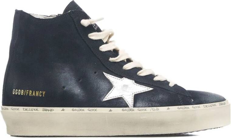 Golden Goose Blauwe High Top Sneakers Francy Blue Dames